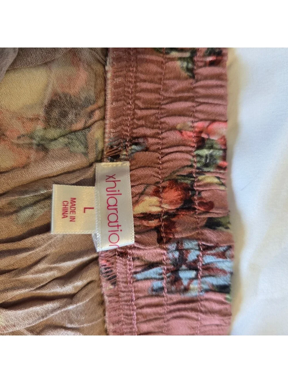 Xhilaration Pink Floral Skirt